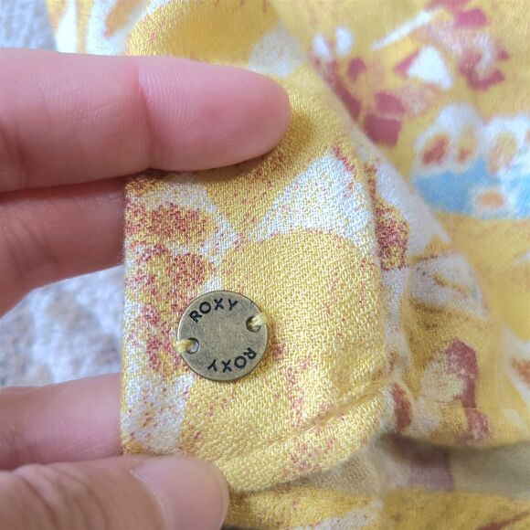 Roxy Sundress Women Size 4 Floral Abstract Knee Length - Picture 4 of 6